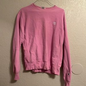 Crew new pink champion sweatshirt